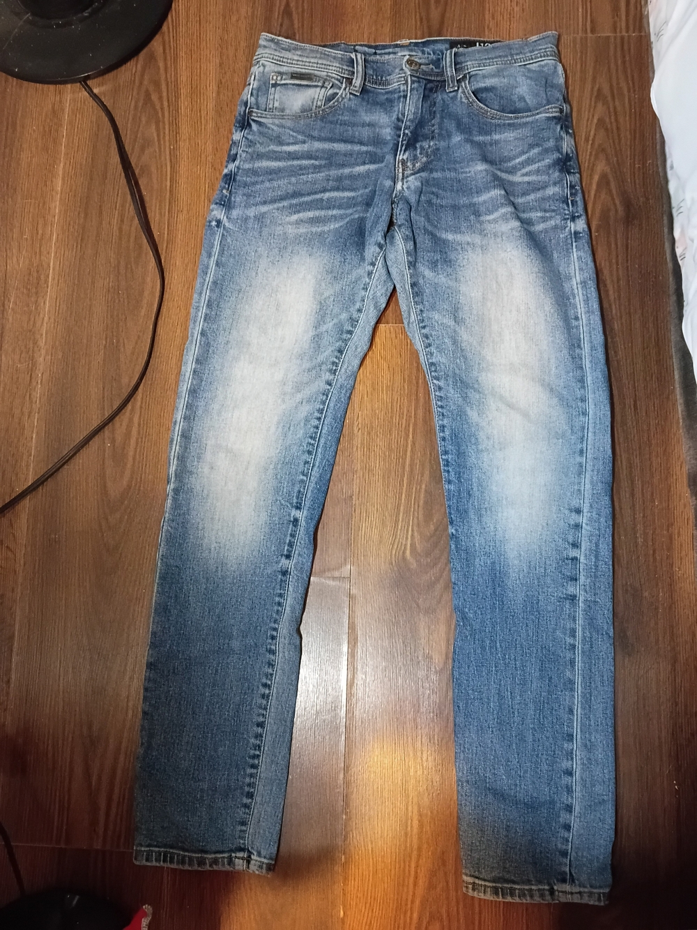 Armani Exchange J13 Faded Blue Slim Straight Jeans